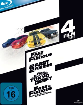 The Fast and the Furious 1-4 (Steelbook, 4 Blu-ray)