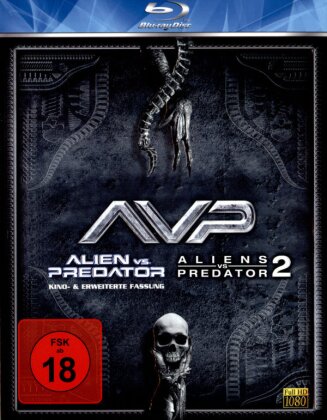 AVP - Alien vs. Predator / Aliens vs. Predator 2 (Extended Edition, Version Cinéma, 2 Blu-ray)