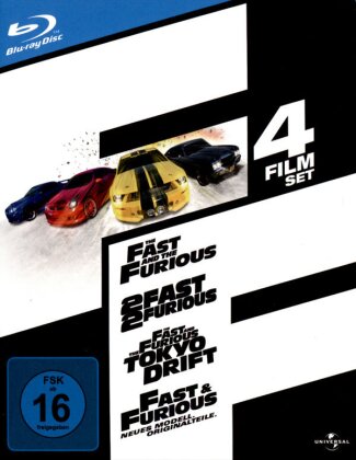 The Fast and the Furious 1-4 (4 Blu-rays)