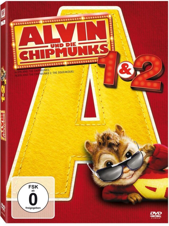 Alvin and the Chipmunks 1&2 on DVD