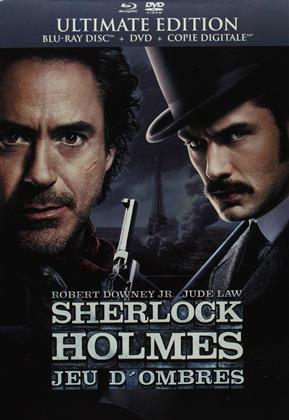 Sherlock Holmes 2 - Jeu d'ombres (2011) (Steelbook, Blu-ray + DVD)