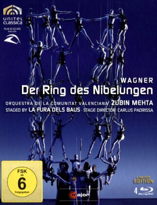 Orquestra de la Comunitat Valenciana, La Fura Dels Baus & Zubin Mehta - Wagner - Der Ring des Nibelungen (C Major, Unitel Classica, 4 Blu-rays)