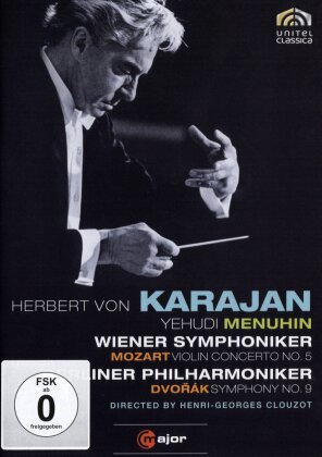Berliner Philharmoniker, Wiener Symphoniker & Herbert von Karajan - Dvorák - Symphony 9 / Mozart - Violin Concerto 5 (C Major, Unitel Classica)