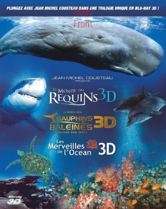 Le Monde des requins 3D / Le monde des dauphins et des baleines 3D / Les merveilles de l'Océan - (3 Disques Version 2D & 3D) (Imax)