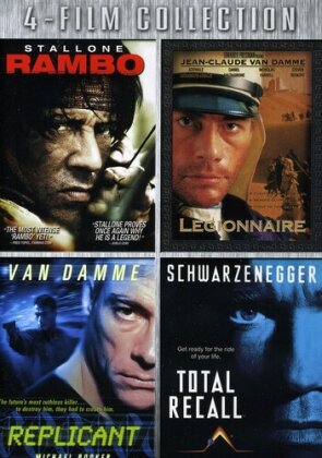 Rambo / Legionnaire / Replicant / Total Recall (4 DVDs)