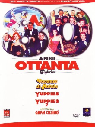 Anni Ottanta - Eighties - Vacanze di Natale / Yuppies 1 & 2 / Montecarlo Gran Casinò (4 DVDs)