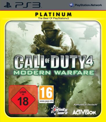 CoD 4 Modern Warfare PS-3 Platinum