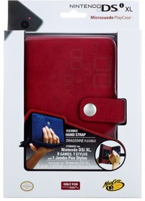 DSi XL Microsuede Play Case - red [Official Licensed Product]