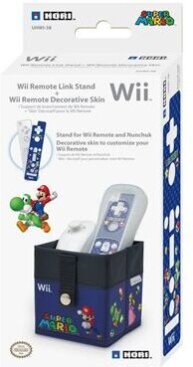 Remote Link Stand+Deco Skin Super Mario - blue