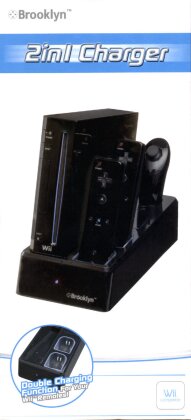 Wii - Charging Station 2in1 Black
