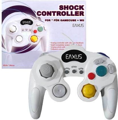 Game Cube Controller analog white EX incl. Shock, auch für Wii