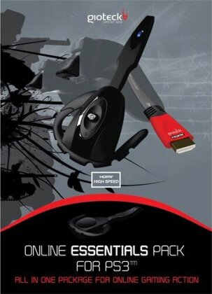 PS3 Starter Online Pack Gioteck RESTP. Headset EX-01 + RealTriggers + HDMI Kab.