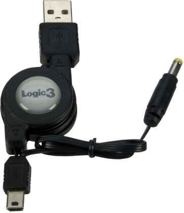 PSP - USB Daten- & Ladekabelaufroller (Logic3)