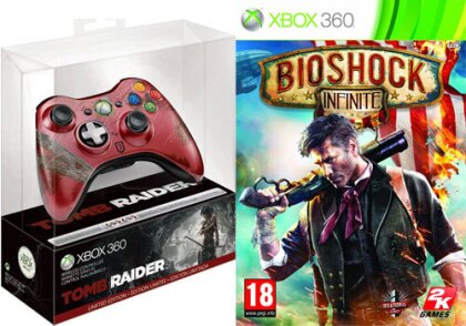 XB360 Controller Tomb Raider + Bioshock Infinite