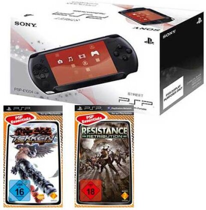 PSP Konsole E1004 + Resistance Retribut Tekken Dark Resurrection