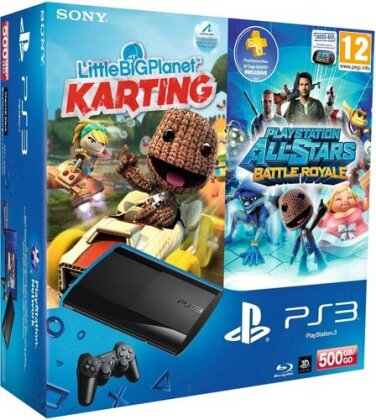 Sony PS3 500GB + Allstar + Little Big Karting