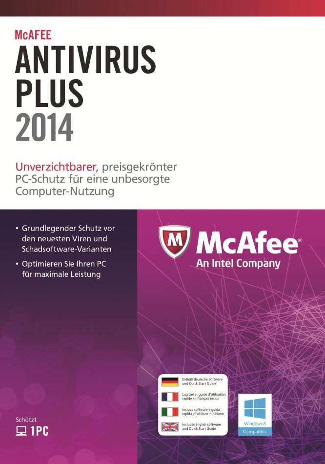 McAfee AntiVirus Plus 2014 - 1 User PC
