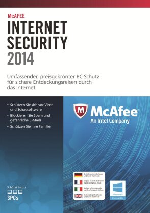 McAfee Internet Security 2014 - 3 User (PC)