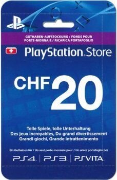 PSN Playstation Network Live Card CHF20