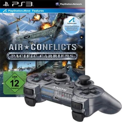 PS3 Controller orginal grau metallic + Air Conlict