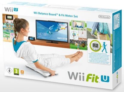 Wii-Fit U + Fit Meter grün+ Board (white)