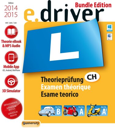e.Driver 2014 - Das Schweiz. Lernprogramm für die Theorieprüfung