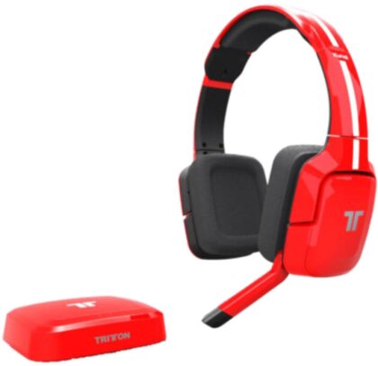 Kunai Wireless Universal Stereo Headset - red [PS4/PS3/X360/WiiU/Mobile/PC]