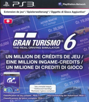 Gran Turismo 6 - 1 Million Ingame-Credits