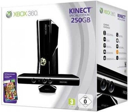 XB360 Konsole 250 GB + Kinect Sensor