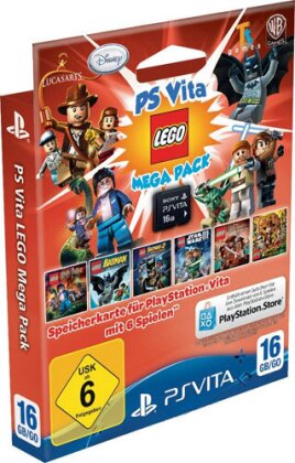 PSVZ Memory Stick 16GB Orig. Lego Pack Voucher für 6 Lego games