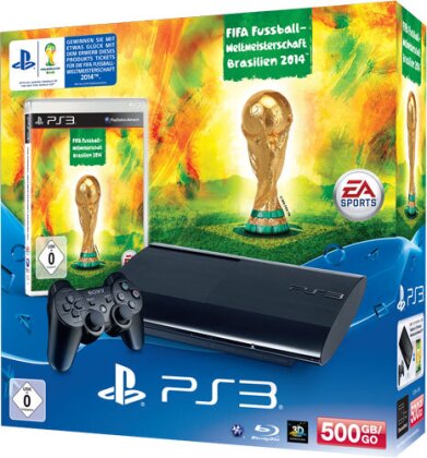 Sony PS3 500GB + FIFA WM Brasilien