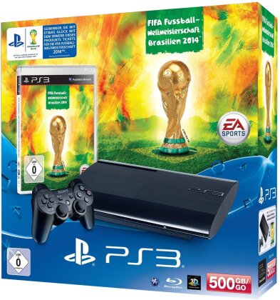 Sony PS3 500GB + FIFA WM Brasilien 2014