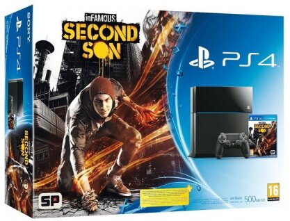 Sony PlayStation 4 Konsole 500 GB + InFamous: Second Son