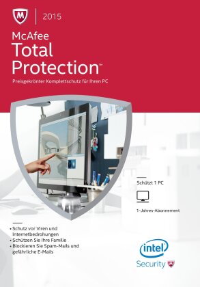 McAfee Total Protection 2015 - 1 User (PC)