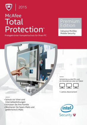 McAfee Total Protection 2015 - 3 User incl. Mobile Security (PC)