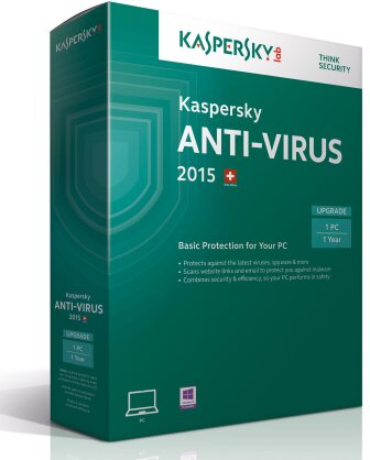 Kaspersky Antivirus 2015 1User Upgrade (PC)