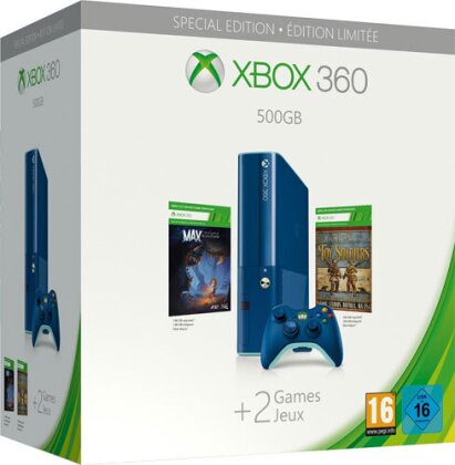 XBOX 360 Konsole 500 GB + Max:Curse of Brotherhood + Toy Soldiers