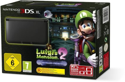 3DS Konsole XL black + Luigis Mansion 2 (Limited Edition Pack)