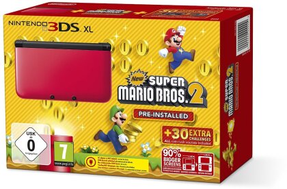 3DS XL Red + New Super Mario Bros. 2