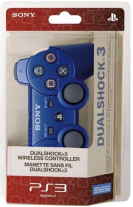 PS3 Controller original blau wireless