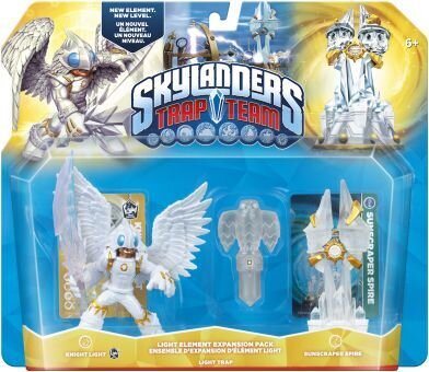 Skylanders Trap Team Elements LIGHT (Knight Light,Sunscraper, Hawk Light)