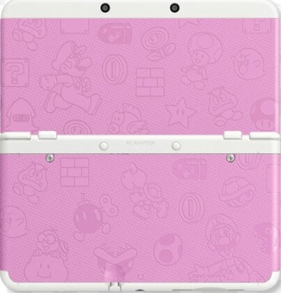 NEW 3DS COVER 011 MARIO WORLD ROSA