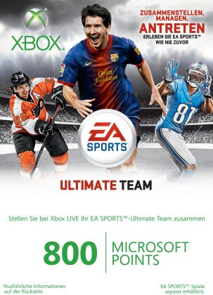 Xbox 360 Live Points -800 Points - EA Sports Ultimate Team