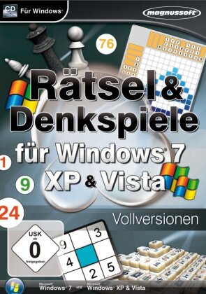 Rätsel und Denkspiele Spiele für Windws 7, XP und Vista