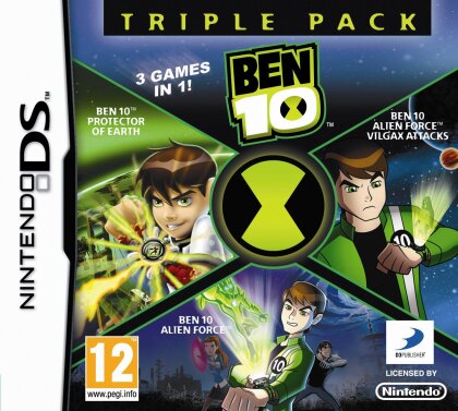 Ben 10 Triple Pack (Alien Force, Alien Force Vilgax attacks, Protector of Earth)