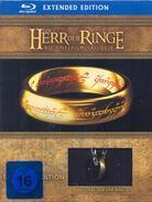 Der Herr der Ringe (Strictly Limited Edition mit Ring) - Trilogie (Extended Edition, 6 Blu-ray + 9 DVD)