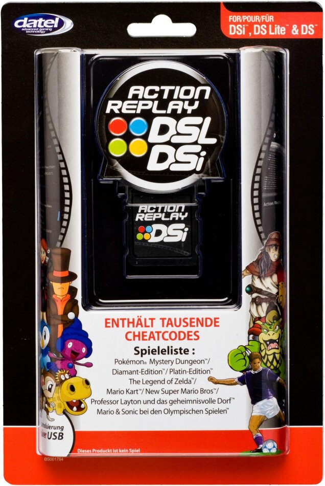 Datel Action Replay Dsi Cheatcodes (also compatible with DS/DSL)