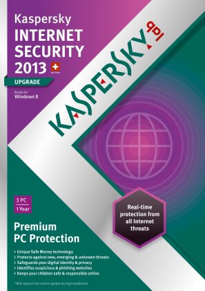 Kaspersky Internet Security 2013 3 User Upgrade (PC)