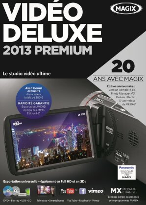 MAGIX Video Deluxe 2013 Premium (édition 20e anniversaire) (PC)