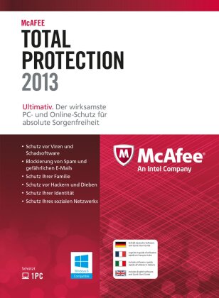 McAfee Total Protection 2013 - 1 User (PC)